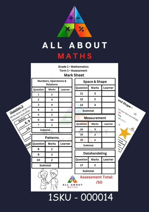 GRADE 1 - TERM 1:  ASSESSMENT