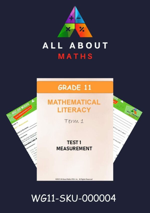 Grade 11 - ML - Classtest:  Measurement