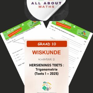 Graad 10 Kwartaal 2 Trigonometrie Hersieningstoets
