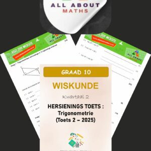 Graad 10 Kwartaal 2 Trigonometrie Hersieningstoets 2