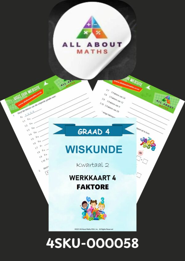 Graad 4 Wiskunde Werkkaart Kwartaal 2 – Faktore