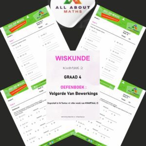 Graad 4 Kwartaal 2 Volgorde van Bewerkings Oefenboek