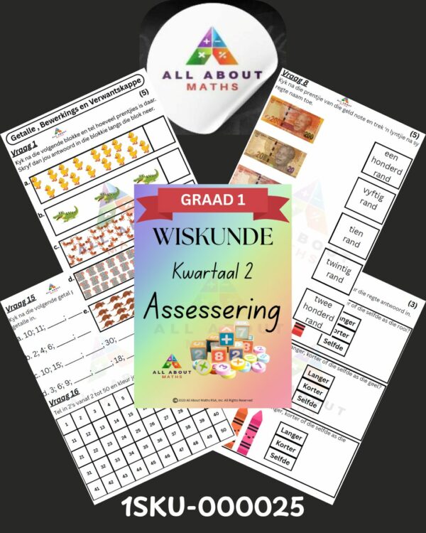 Graad 1 Wiskunde Assessering – Kwartaal 2