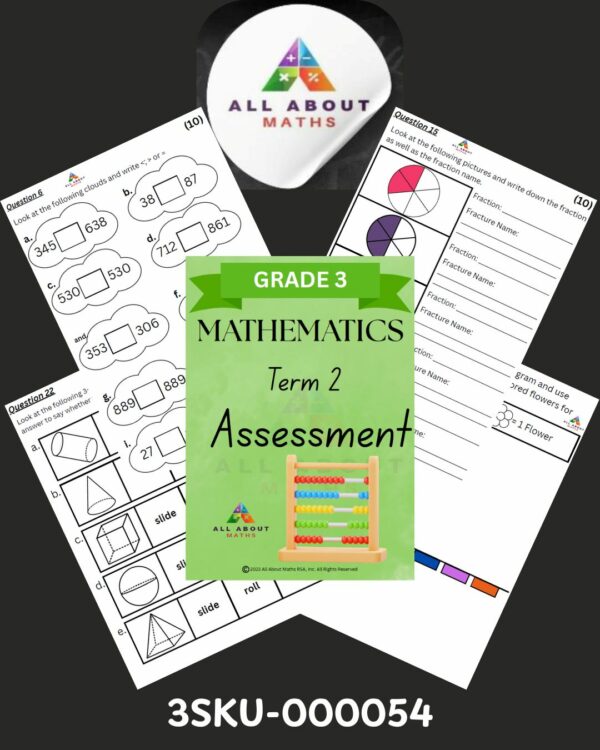 Grade 3 Term 2 Mathematics Assessment – CAPS-Aligned Test Pack