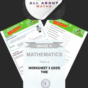 Grade 4 Worksheet: Time – Term 3