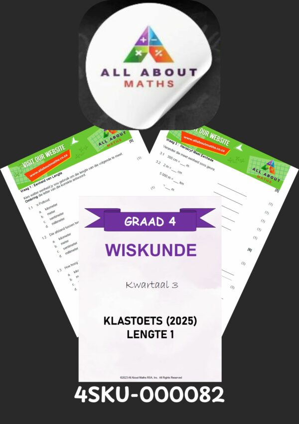 Graad 4 Kwartaal 3 Lengte Toets 1