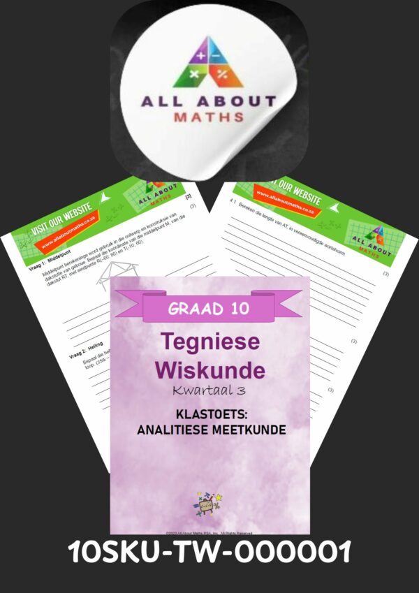 Graad 10 Tegniese Wiskunde Toets – Analitiese Meetkunde